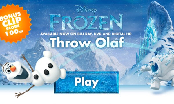 recorder Luchten vermoeidheid Frozen: Throw Olaf | Disney--Games.com