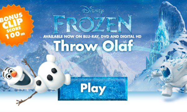 olaf's freeze fall game